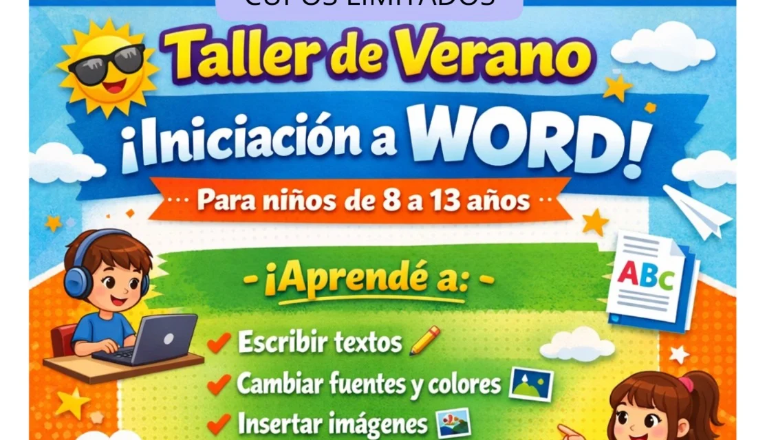 TALLER DE VERANO – INICIACIÓN A WORD