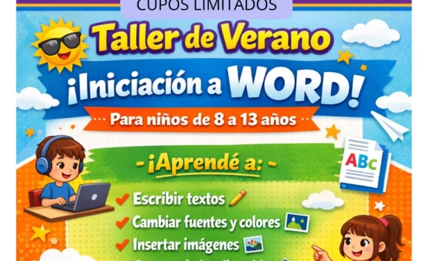 TALLER DE VERANO – INICIACIÓN A WORD