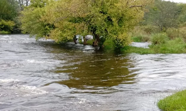 PRECAUCIÓN: Aumenta el caudal del río por el desborde del Dique Los Molinos
