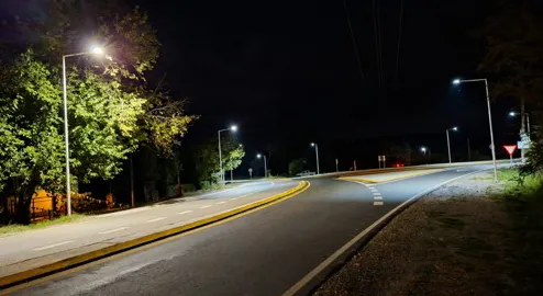 Iluminación en la bifurcación San Isidro – La Quintana