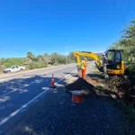 Avanzan los trabajos de tendido de fibra óptica en el ingreso a José de la Quintana