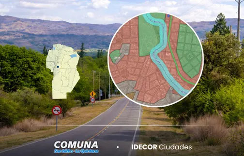 La Comuna publica nuevos datos abiertos sobre planificación territorial junto a IDECOR