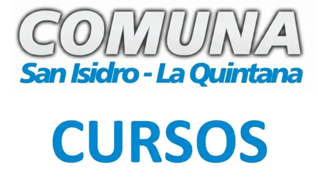 La Comuna informa que están abiertas las inscripciones para nuevos cursos