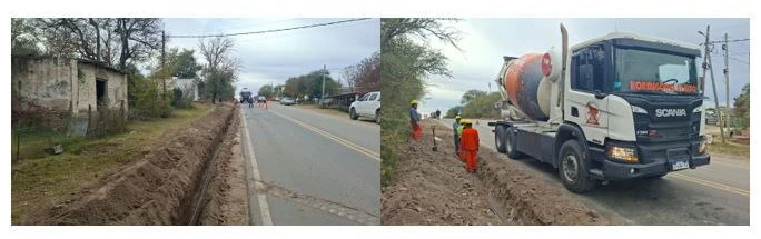 Continúan los trabajos de tendido de fibra óptica