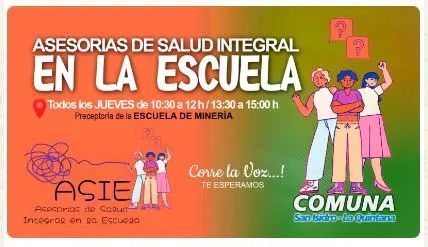 Asesorías de Salud Integral en la Escuela: nuevo espacio para adolescentes
