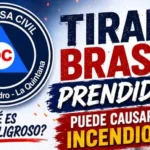 Defensa Civil advierte sobre el riesgo de tirar brasas prendidas