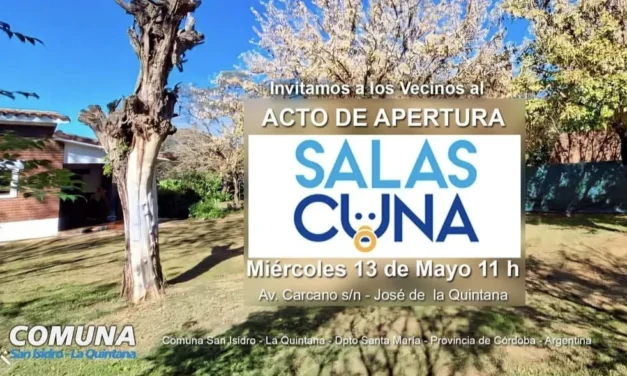 Acto de apertura de las Salas Cuna en José de la Quintana