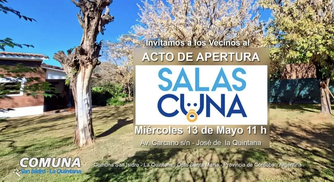 Acto de apertura de las Salas Cuna en José de la Quintana