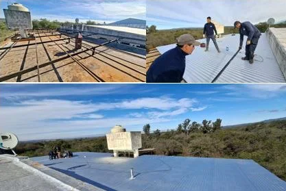 Finalizaron los trabajos de la cubierta en la cocina del IPET 265 Escuela de Minería