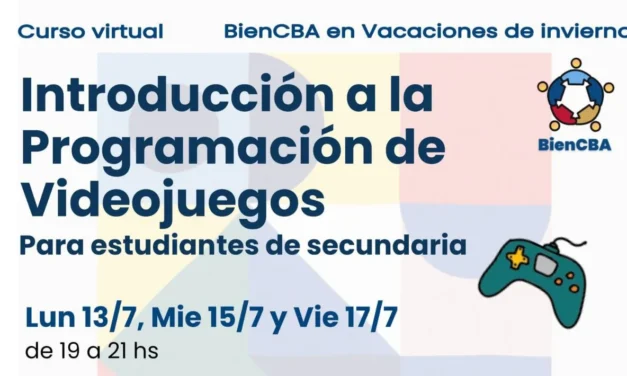 Curso virtual: Introducción a la Programación de Videojuegos para estudiantes de secundaria