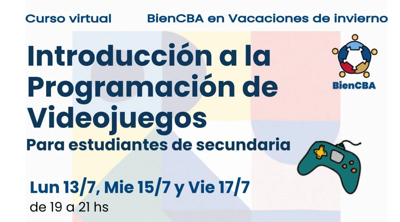 Curso virtual: Introducción a la Programación de Videojuegos para estudiantes de secundaria