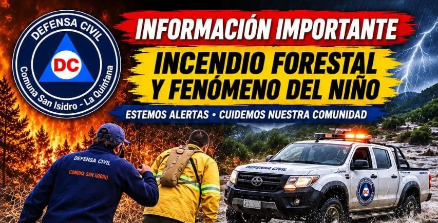 📰 Defensa Civil refuerza medidas de prevención ante incendios forestales y el Fenómeno del Niño