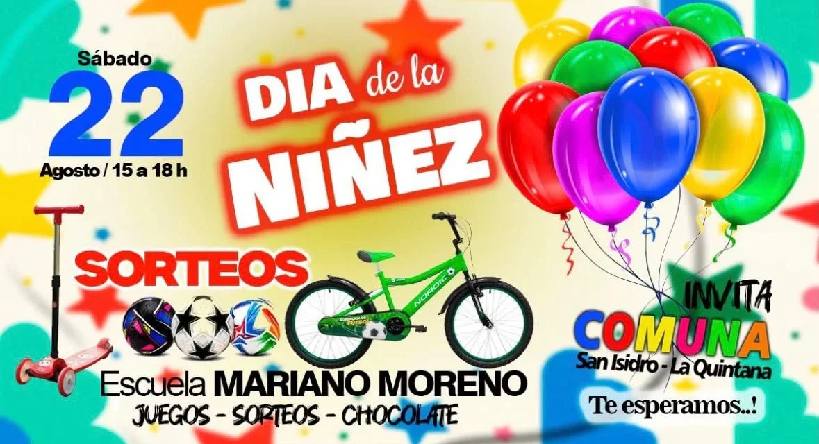 Gran festejo por el Día de la Niñez en San Isidro – La Quintana