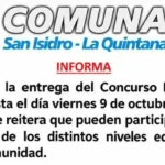 Prórroga para el Concurso “Diseño de la Bandera” de la Comuna San Isidro – La Quintana