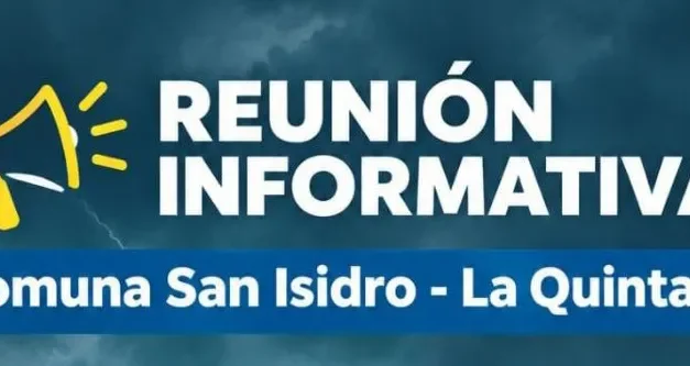 Reunión informativa sobre el fenómeno “El Súper Niño” en San Isidro – La Quintana