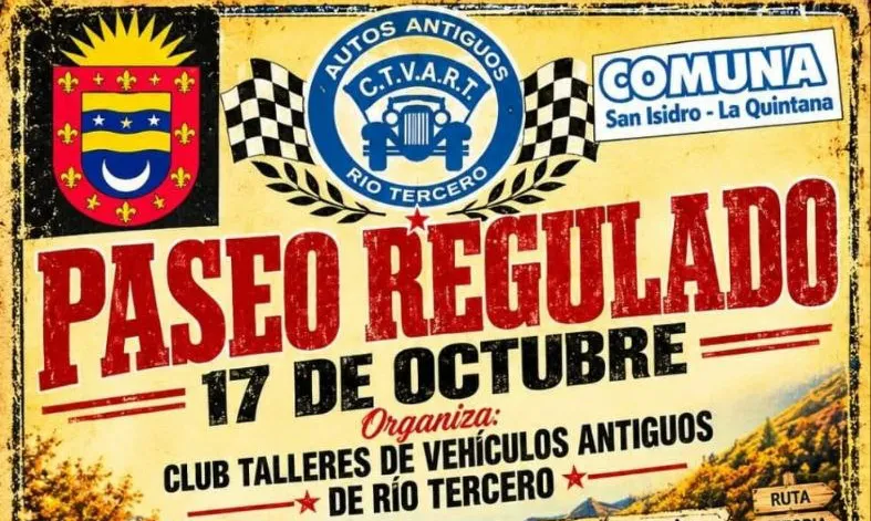 🚗 Paseo Regulado de Vehículos Antiguos en la Región