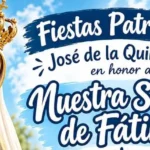 José de la Quintana celebra sus Fiestas Patronales en honor a Nuestra Señora de Fátima